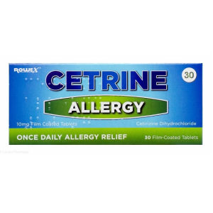 Cetrine Allergy Relief 10MG Tablets (30)