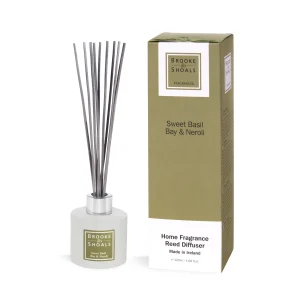 Brooke & Shoals Fragrance Reed Diffuser - Sweet Basil, Bay & Neroli