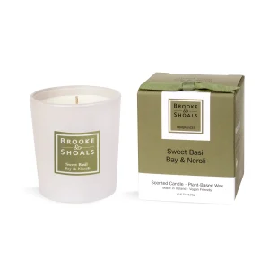 Brooke & Shoals Scented Candle - Sweet Basil, Bay & Neroli