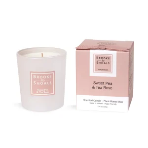 Brooke & Shoals Scented Candle - Sweet Pea & Tea Rose