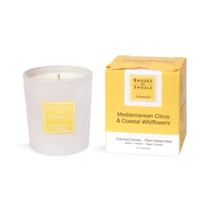 Brooke & Shoals Scented Candle - Mediterranean Citrus & Coastal Wild Flowers