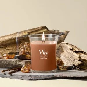 Radiant Amber WoodWick Medium Hourglass Candle