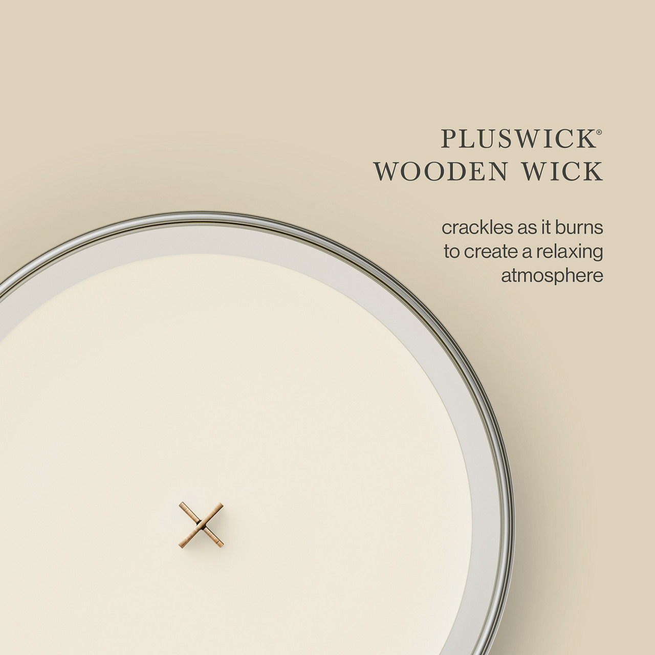 White Teak WoodWick Medium Hourglass Candle - Image 2