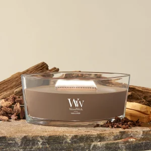 Silk & Spice WoodWick Ellipse Candle