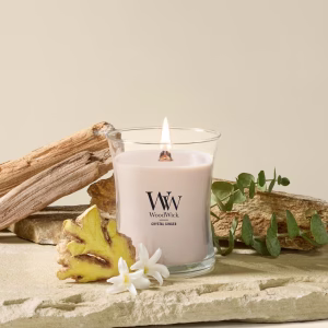Crystal Ginger WoodWick Medium Hourglass Candle